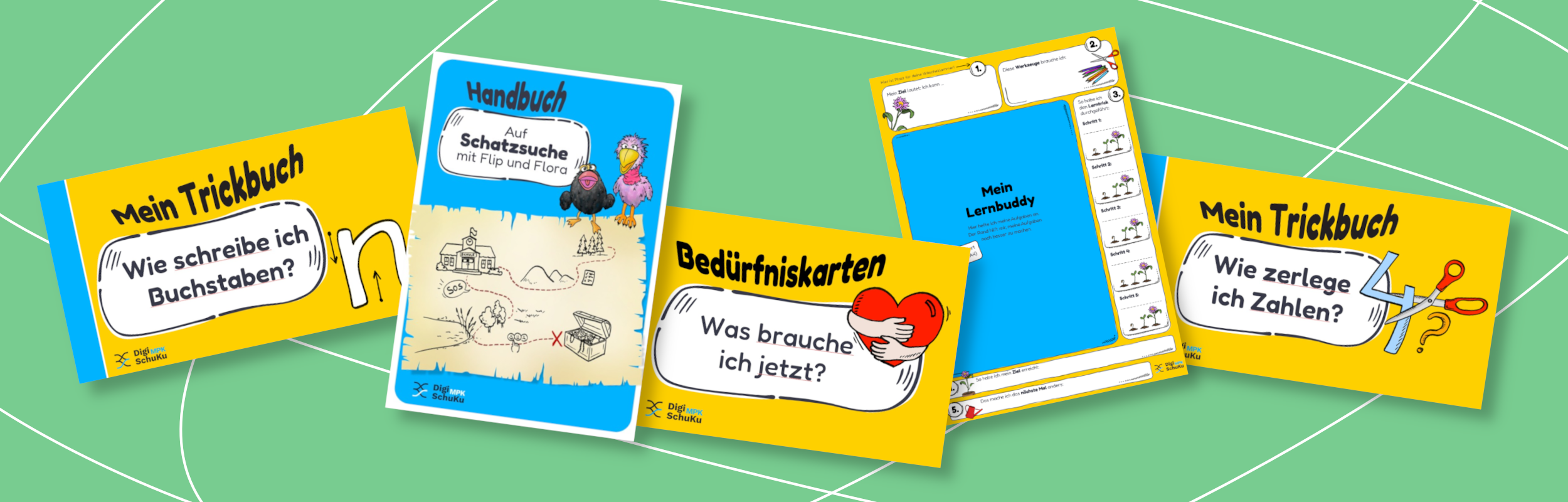 Header mit Ansicht der Materialien